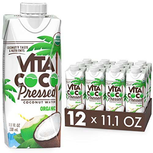 Vita Coco Organic Coconut Water, Pressed â„¢ | More "Coconutty" Flavor | Natural Electrolytes | Vital Nutrients | 11.1 Fl Oz (Pack of 12) - Pressed Coconut - 11.1 Fl Oz (Pack of 12)