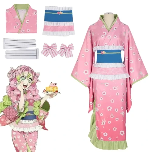 Kanroji Mitsuri Kimono Performance Uniform - AliExpress 