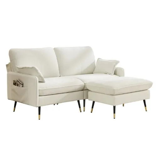 Loveseat With Ottoman