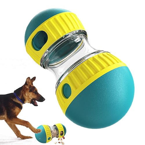 Jouet Distributeur Interactif De Croquettes Et Friandises Pour Chien,Jouet Distributeur Croquette Chat,Jouet Chien Indestructible,Réduit L'ennui, Jouet Puzzle Pour Chien De Taille Moyenne Grande-Blue - Blue
