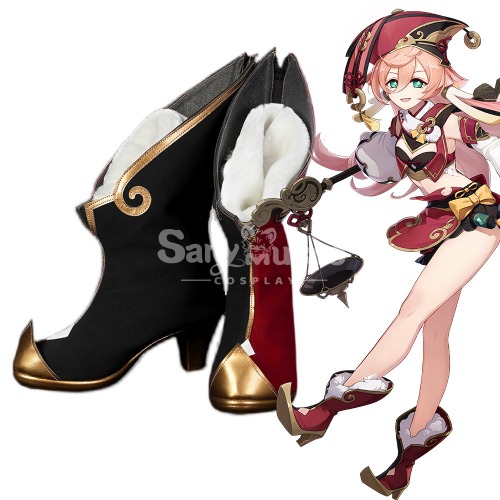 【In Stock】Game Genshin Impact Cosplay Yanfei Cosplay Shoes - 36