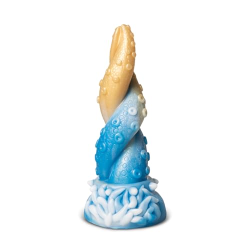 BeHorny Dildo Sex Toy, Liquid Silicone Alien/Octopus Tentacle/Dragon Dildo with Suction Cup