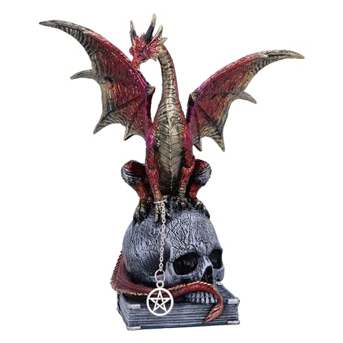 Nemesis Now Fate of the World 23cm, Resin, Red, Dragon Figure, Red Dragon Ornament, Collectable Dragon Giftware, Cast in the Finest Resin, Expertly Hand-Painted