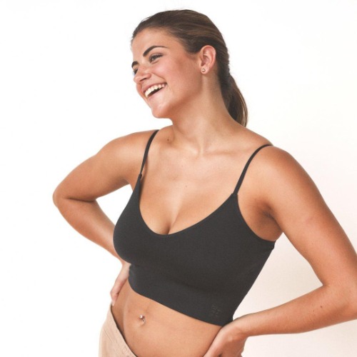 EVERYDAY LONGLINE CAMI BRA - M | 32-34 A-DDD / Black