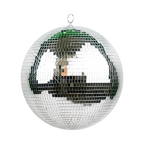 Youdepot Large Disco Ball Disco Ball Mirror Ball 16 in Disco Ball,Disco Ball Decor, Hanging Party Disco Ball for Party Design,Wedding Decoration. - 16 in
