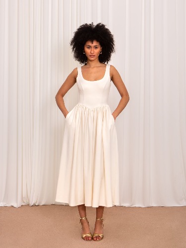 Isabella Dress | L / Natural