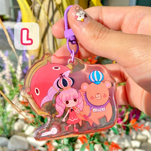 Pirates keychains epoxy acrylic double sided! :D | L / A grade