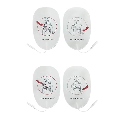 Latex Free Foam AED Practi-Trainer Replacement Pads For Adult,for Training Only, 2 Pairs