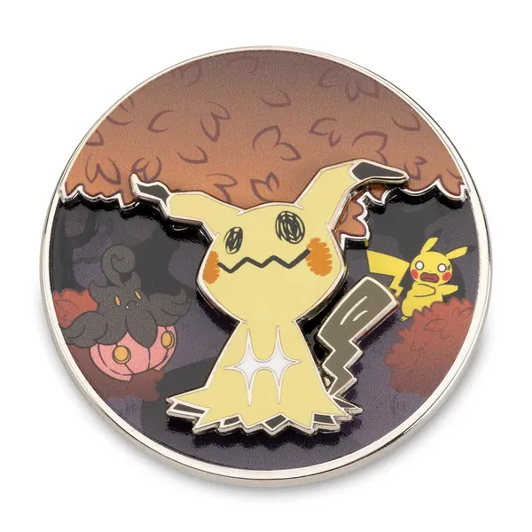 Mimikyu Autumn Leaves Pokémon Spinning Scenes Pin