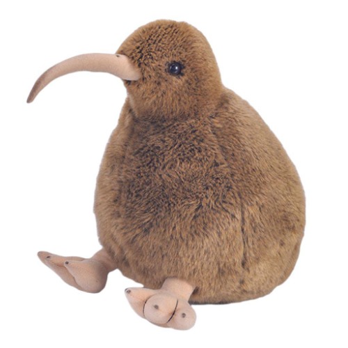 CUTICATE Kiwi Bird Plush Toy - Brown, 28cm