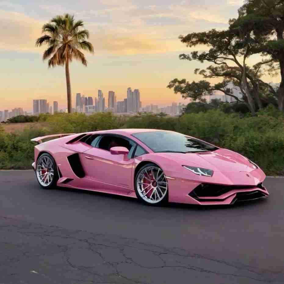 Pink Lamborghini 