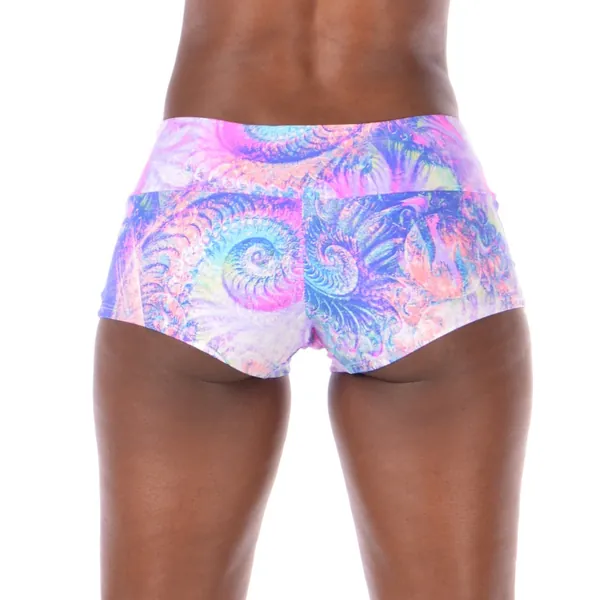 Purple Krakken Brazil Women&#39;s Booty Shorts // Super Soft Pole & Yoga Shorts