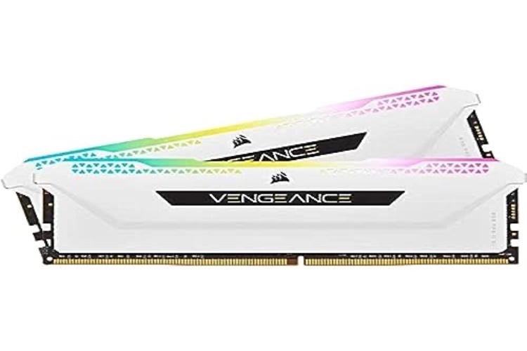 Corsair Vengeance RGB Pro 16GB (2x8GB) DDR4 3600 (PC4-28800) C18 1.35V Desktop Memory - White (CMH16GX4M2D3600C18W) - 3600 MHz - 16GB (2x8GB) - White