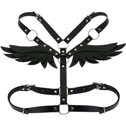Angel Wings Body Harness - Black