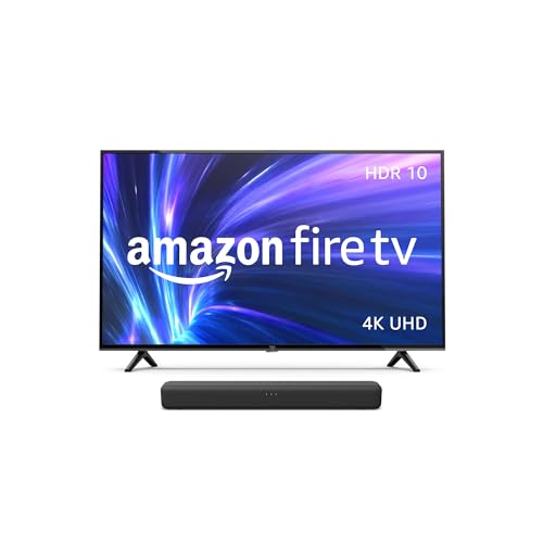 Amazon Fire TV 4-Series 43" with Fire TV Soundbar - 43-inch - with Fire TV Soundbar