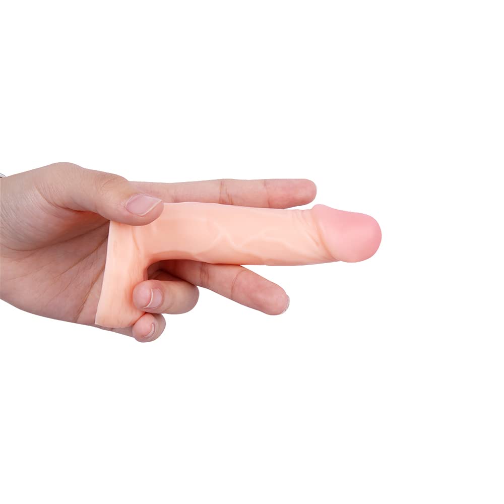 4 Inch Realistic Small Dildo,Beginner Anal Plug,Soft Anal Dildo with Curved Shaft and Balls,Adult Sex Toy Women Men Couples.Experience Multi-Purpose Mini Style(Flesh) - Flesh