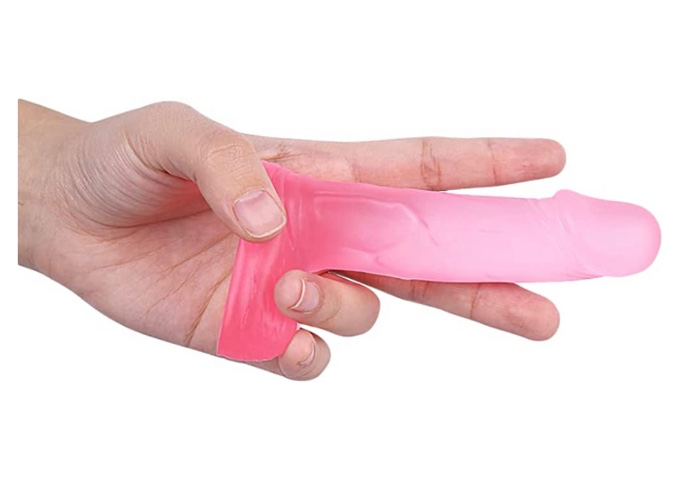 4 Inch Realistic Small Dildo,Beginner Anal Plug,Soft Anal Dildo with Curved Shaft and Balls,Adult Sex Toy Women Men Couples.Experience Multi-Purpose Mini Style(Pink) : Health & Household