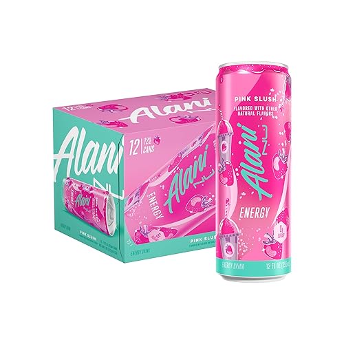 Alani Nu PINK SLUSH Sugar Free Low Calorie Energy Drinks | 200mg Caffeine | Paris Hilton x Alani Nu | Biotin B Vitamins | Zero Sugar | 15 Calories | 12 Fl Oz Cans | 12 Pack - Pink Slush - 12 Fl Oz (Pack of 12)