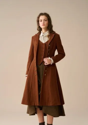 Doreen 15 | Vest-Layered 100% Wool Coat