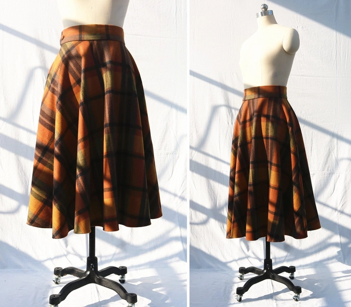 Vintage Autumnal Skirt
