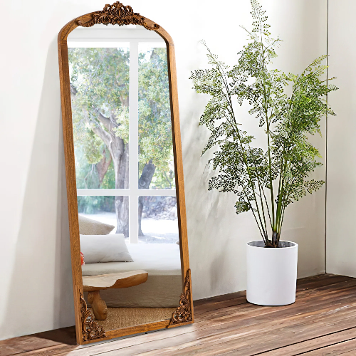 Larocco Arch Wood Mirror