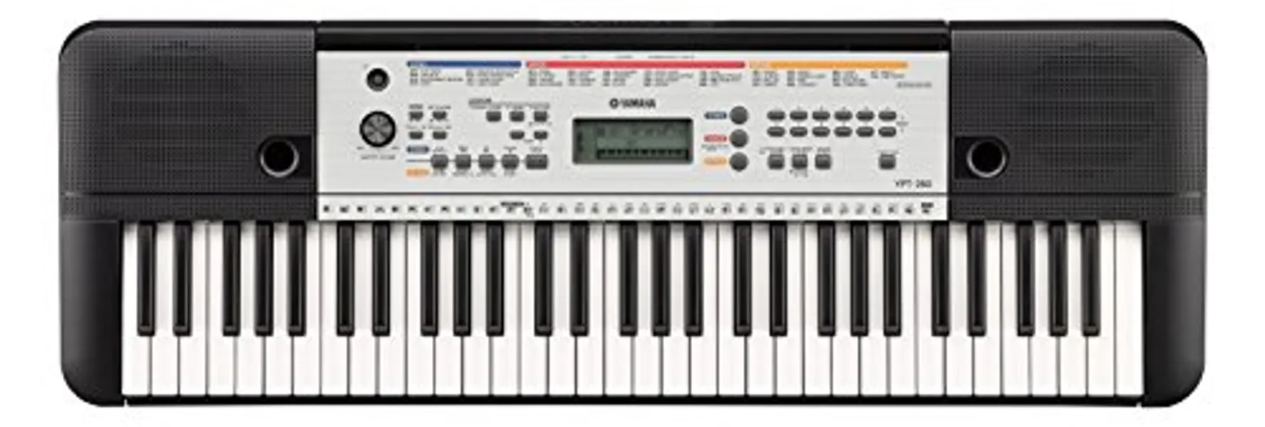 Yamaha YPT-260 Tragbares, elektronisches Keyboard für Anfänger und Interessierte, 61 Tasten, vielseitige Lerntastatur, Schwarz
