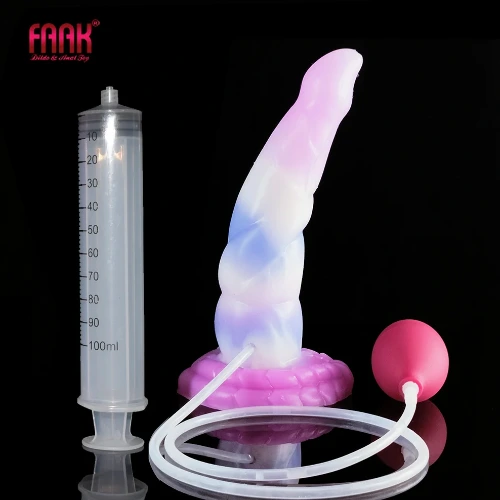 FAAK Silicone com Ventosa, Plugue Curvo, Spray de seringa
