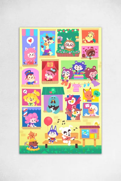 Friendly Neighbors Print (11x17)