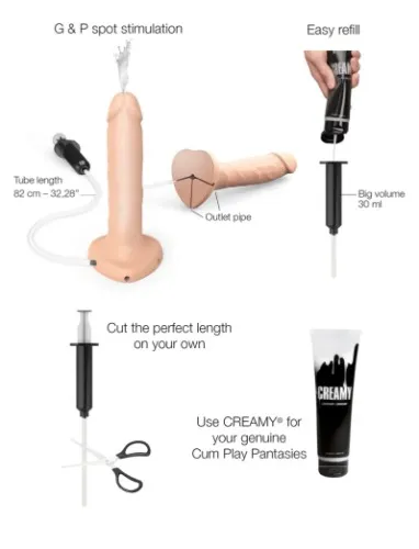 Squirting massager and liquid