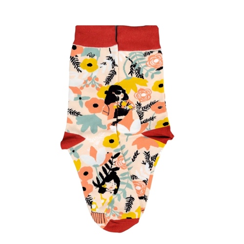 Artsy Plant Lady Socks from the Sock Panda