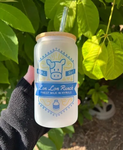 LoZ: Lon Lon Ranch | Glass Coffee Cup - Etsy