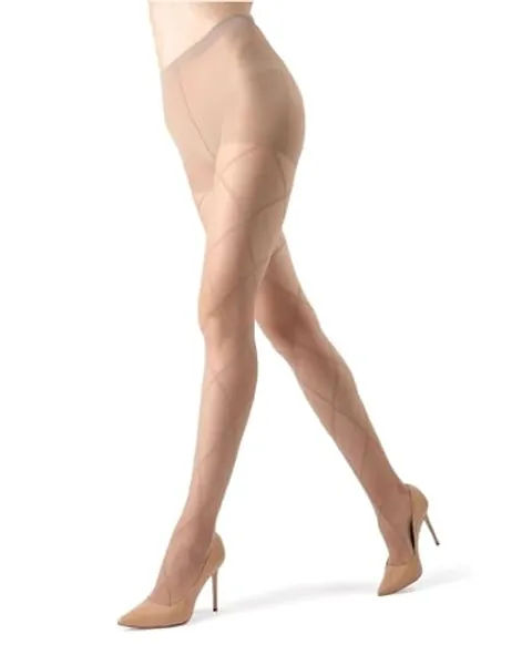 MeMoi Antwerp Elegant Sheer Diamond Tights