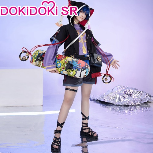 DokiDoki-SR Game Genshin Impact Scaramouche Cosplay Costume Cat Casual Doujin | M-PRESALE