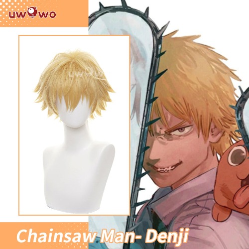 Uwowo Chainsaw Man Cosplay Wig Denji Wig Man Yellow Short Hair | Default Title
