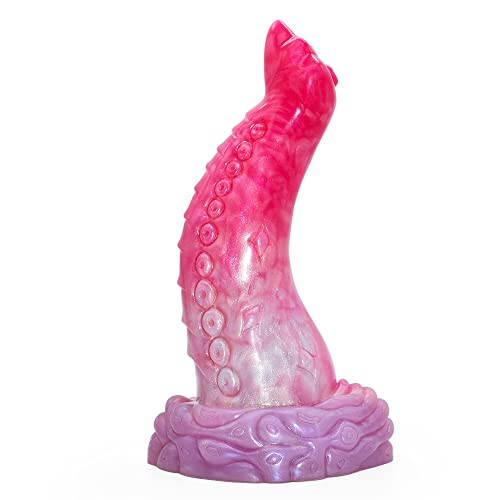 BeHorny Dildo Sex Toy, Liquid Silicone Octopus Tentacle Dildo with Suction Cup