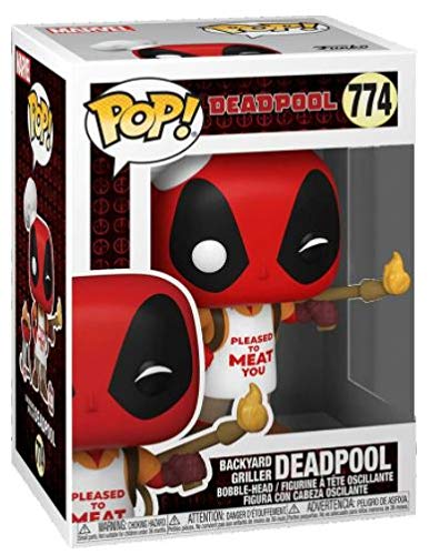 POP Funko Marvel: Deadpool 30th - Backyard Griller Deadpool, Multicolor, Standard