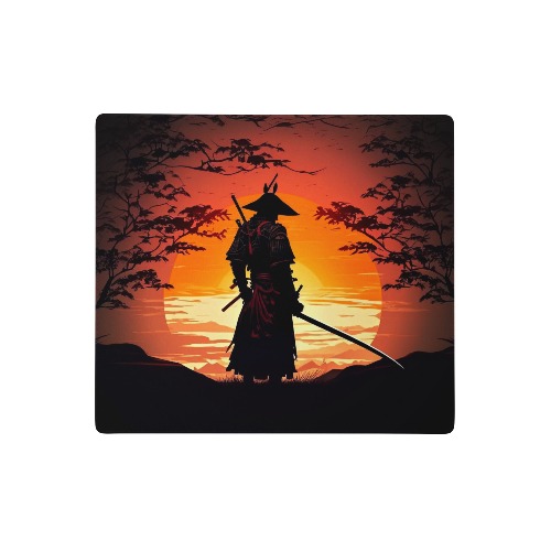 Samurai at Sunset Gaming Mouse Pad/Battle Mat - 18″×16″