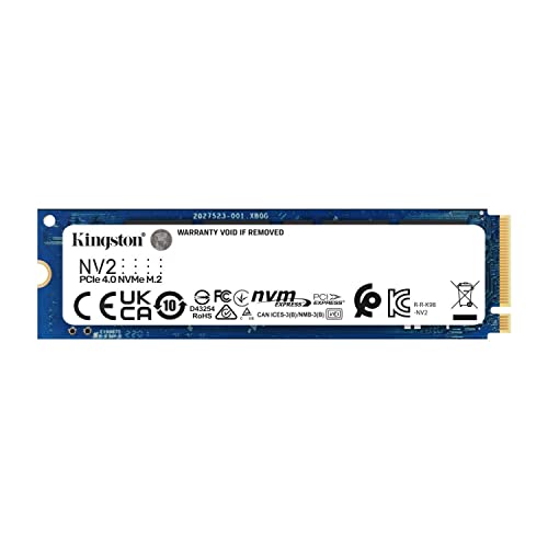Kingston NV2 1TB M.2 2280 NVMe Internal SSD | PCIe 4.0 Gen 4x4 | Up to 3500 MB/s | SNV2S/1000G - Internal Solid State Drives - 1TB