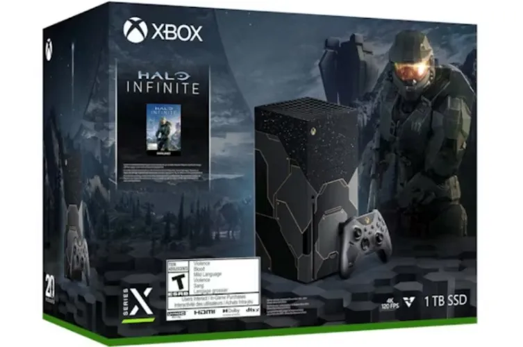 Paquete de consola Microsoft Xbox Series X 1TB Halo Infinite Limited Edition (clavija para EE. UU.) C8Y-00023