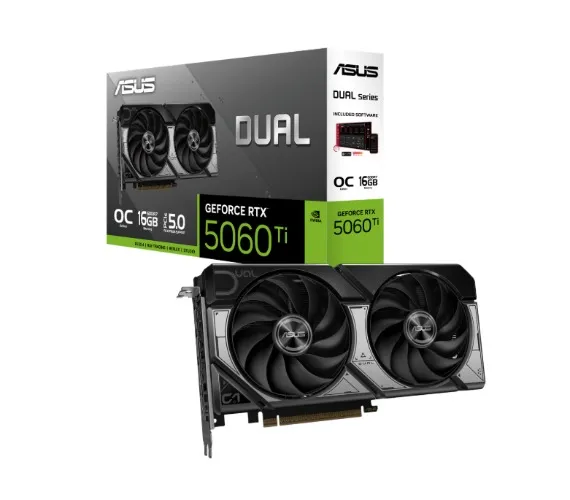 ASUS GeForce RTX 5060 Ti DUAL OC - 16GB GDDR7 RAM
