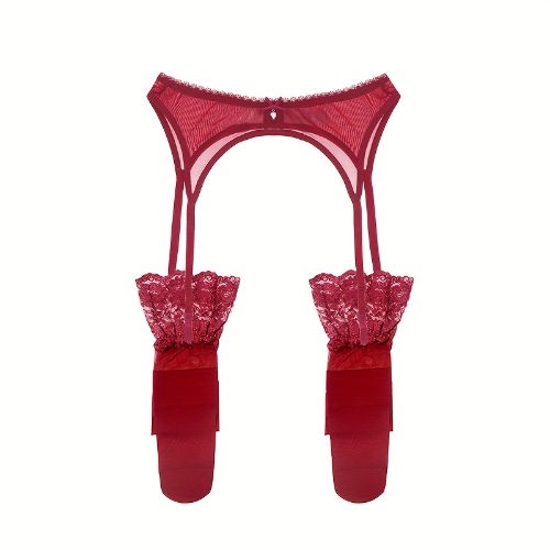 Waist Garter Belt &amp; Stockings, Bow Tie Mesh Suspender Belts &amp; Thigh High Stockings, Women's Sexy Lingerie &amp; Underwear Accessories