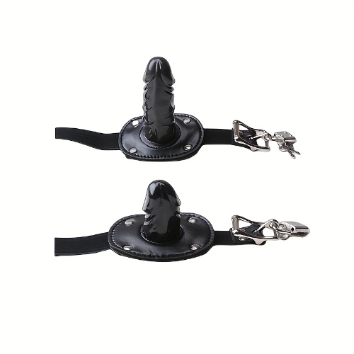 Adult PU Leather Dildo Mouth Plug, Adult Sex Products For Couples, Sex Toys For Men Women
