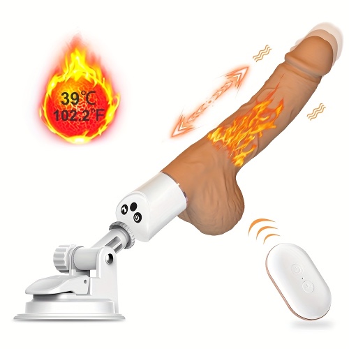 1pc Realistic Vibrating Dildo, Sex Machine Adult Sex Toys With Thrusting &amp; Vibrating Modes, Strong Suction Cup For Hands Free