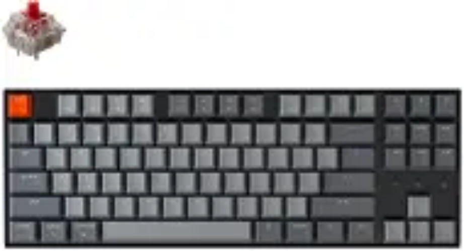 Keychron K8 TKL Gateron Hot-Swappable Red Switch Mechanical - US