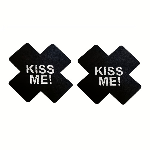 Sexy Letter Print Nipple Covers - Thin Cross Shaped Disposable Chest Stickers for Women's Lingerie &amp; Underwear - Comfortable and Convenient