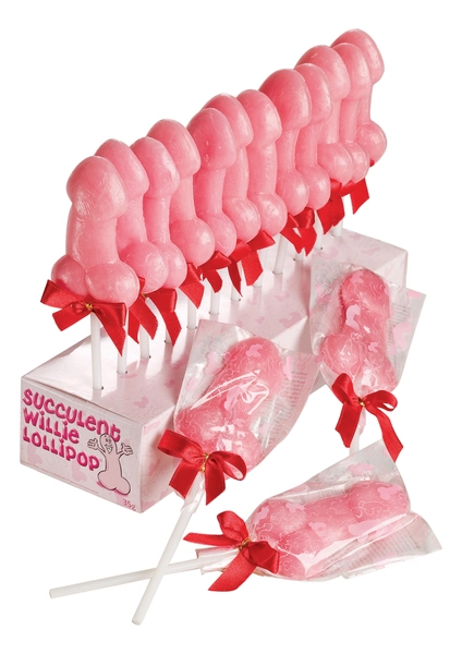 Spencer & Fleetwood Succulent Willie Lollipop 35g Display 24 pcs