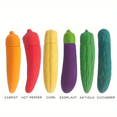 1pc Vegetable Shape Dildo Vibrator Massage Stick, Anal Vaginal Plug Sex Stimulation Toy, Battery Model Vibration Stick Battery Not Included