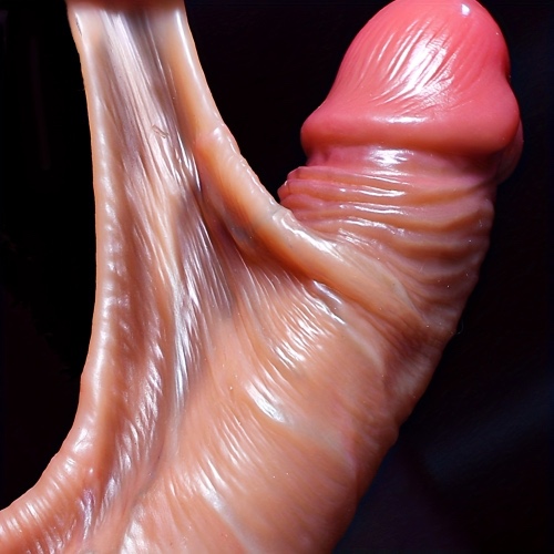 1pc 7/8inch Realistic Penis For Women, Silicone Sliding Foreskin Dildo, Dildos With Strong Suction Cup, Female Sex Toy, Big Feels Like Skin Fake Dick, Adults Erotic Strapon Dildo Anal Sex Toys For Couples Male &amp; Female &amp; Gays
