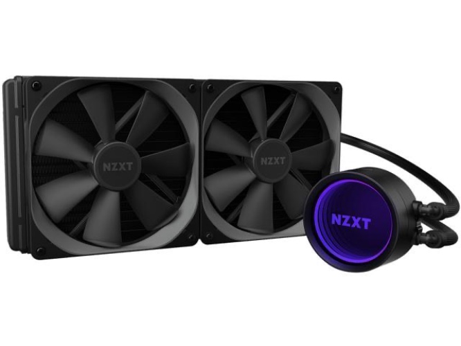 NZXT Kraken X63 280mm - RL-KRX63-01 - AIO RGB CPU Liquid Cooler - Rotating Infinity Mirror Design - Improved Pump - Powered By CAM V4 - RGB Connector - Aer P 140mm Radiator Fans LGA 1700 Compatible
