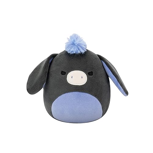 Squishmallows Original 5in Don The Charcoal Donkey – Official Jazwares Plush (Little) - Charcoal Donkey